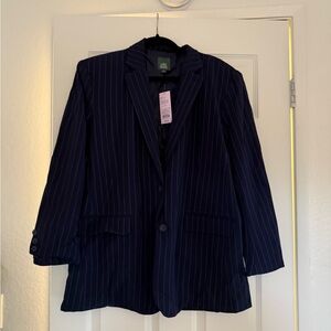 NWT WILD FABLE PIN STRIPED BLAZER